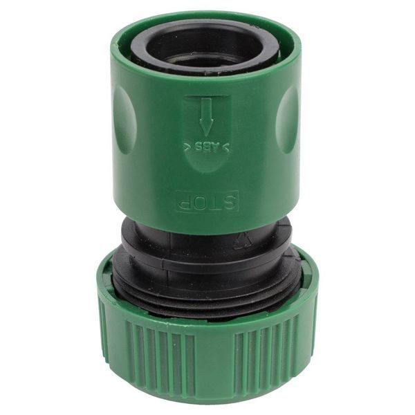 Коннектор 1/2" быстросъемный аквастоп для шланга 3/4" (ABS) GRAD (5016125) SG-5016125 фото