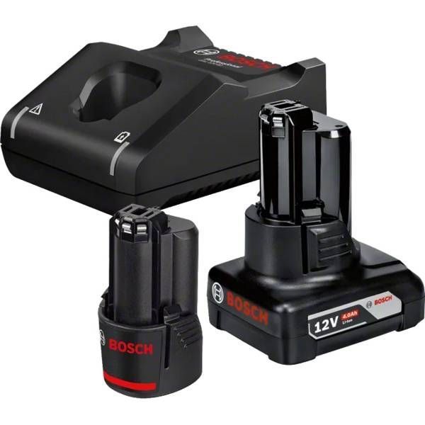 Набор аккумулятора и зарядного устройства Bosch GBA, 1х18В 2А, 1х18В 4А, ЗП GAL 12V-40 1.600.A01.NC9 фото