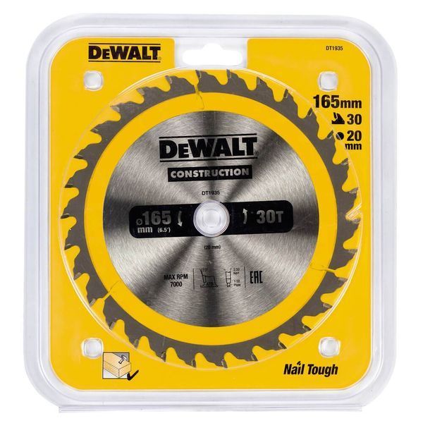 Диск пильный CONSTRUCTION DeWALT DT1935 DT1935 фото