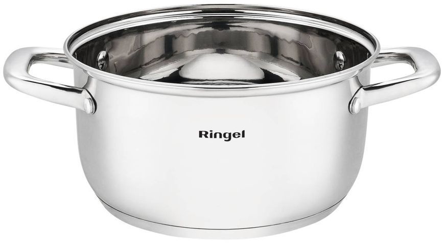 Каструля RINGEL Grey line 20 см (3.2л) з кришкою нерж (RG-2022-20) RG-2022-20 фото