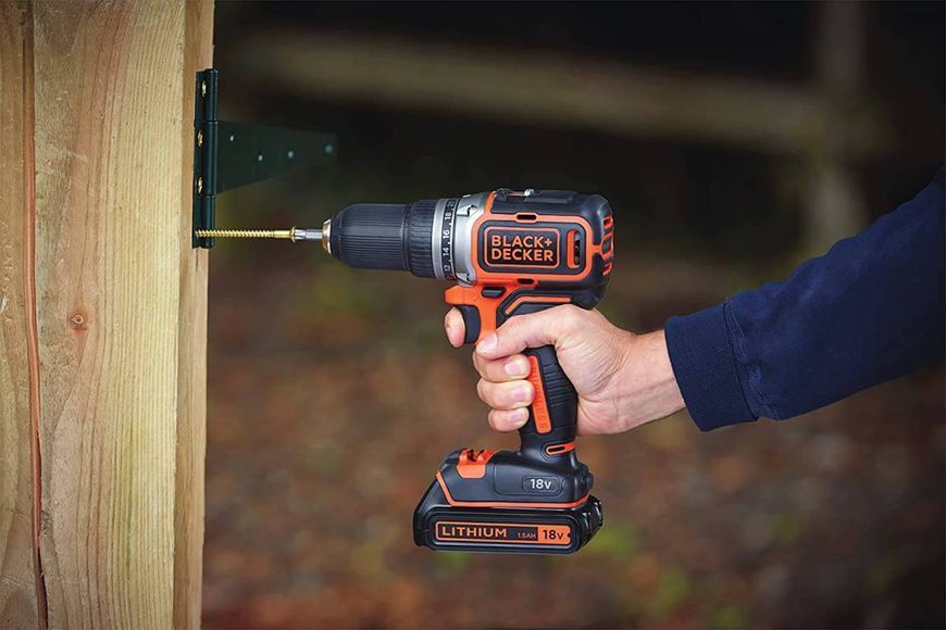Дриль-шурупокрут акумуляторний безщітковий BLACK+DECKER BL186KB BL186KB фото