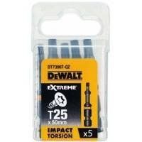 Акс.інстр DeWALT Біти ударні IMPACT TORSION T25, 50мм, 5шт. DT7396T фото
