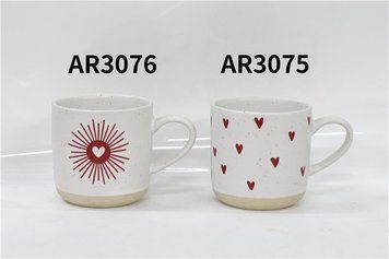 Чашка Ardesto Heart, 350мл, керамика, белый AR3076 фото