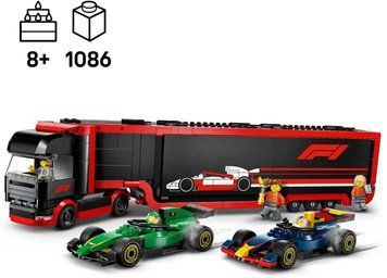 Конструктор LEGO City Грузовик F1 с автомобилями RB20 и AMR24 1086 деталей (60445) 60445 фото