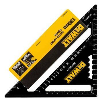 Косинець для покрівельних робіт, металевий, розміром 180 х 180 мм DeWALT DWHT25227-0 DWHT25227-0 фото