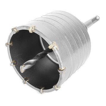 Комплект: Свердло корончастот для бетону 75 мм + Перехідник SDS Plus 100 мм INTERTOOL SD-7075 SD-7075 фото