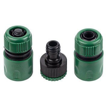 Набор коннекторов 1/2"+адаптер в/с 1/2"&times;3/4" для шланга 1/2" (ABS) GRAD (5016155) SG-5016155 фото