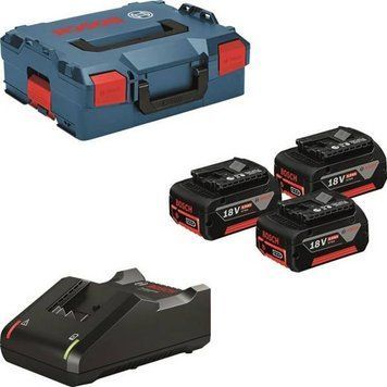 Набор аккумуляторов и зарядных устройств Bosch GBA, 3х18В 5Ач, ЗУ GAL 18V-40 + L-Boxx 136 (0.615.990.L3T) 0.615.990.L3T фото