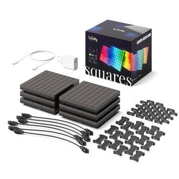 Smart LED панель Twinkly Squares 9х64 RGB, Gen II, IP20, 16x16см, кабель чорний TWQ064STW-07-BEU фото
