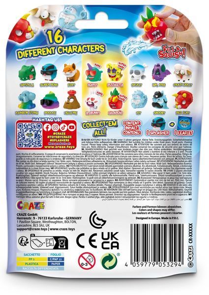 Игрушка Craze Splashers Коллекционная фигурка, прискакающая водой в ассортименте 53294 фото