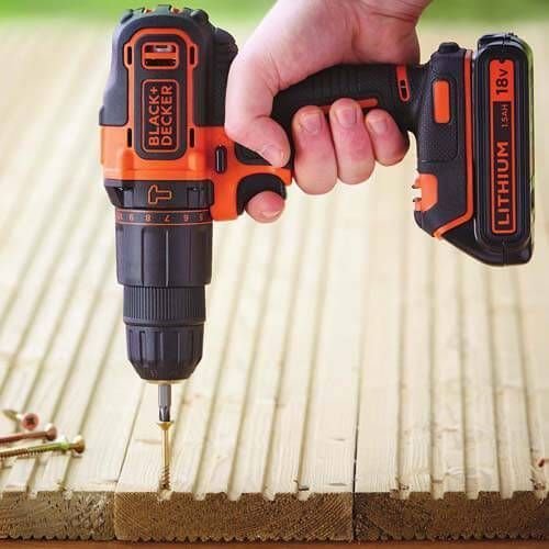 Дрель-шуруповерт аккумуляторный ударный BLACK+DECKER BDCHD18KB BDCHD18KB фото