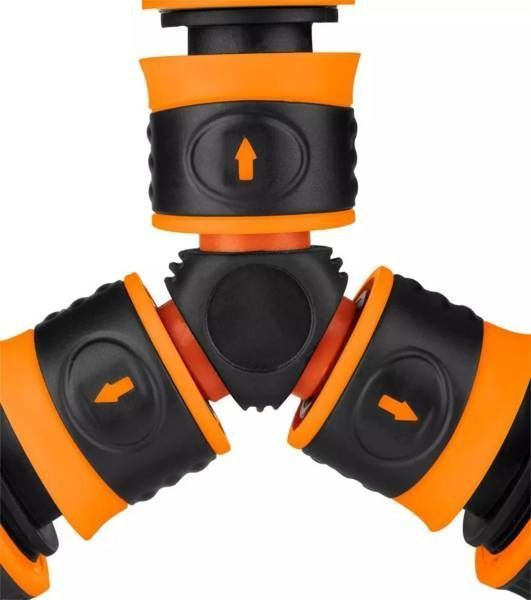 Конектор-трійник для шланга Neo Tools 1/2"-3/4", двокомпонентний 15-744 фото