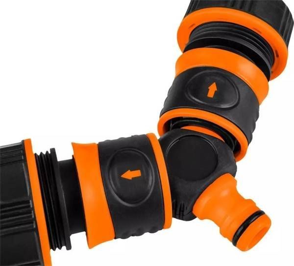 Конектор-трійник для шланга Neo Tools 1/2"-3/4", двокомпонентний 15-744 фото