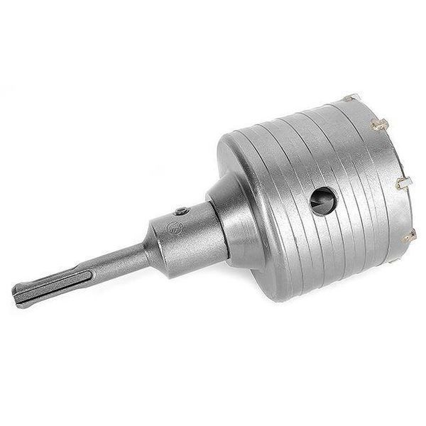 Комплект: Свердло корончастот для бетону 75 мм + Перехідник SDS Plus 100 мм INTERTOOL SD-7075 SD-7075 фото