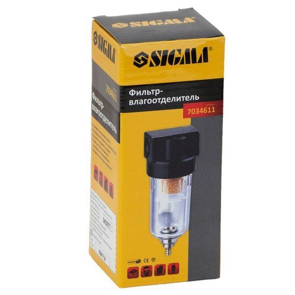 Фільтр-вологовідділювач 500 л/хв 1/4" SIGMA (7034611) SG-7034611 фото