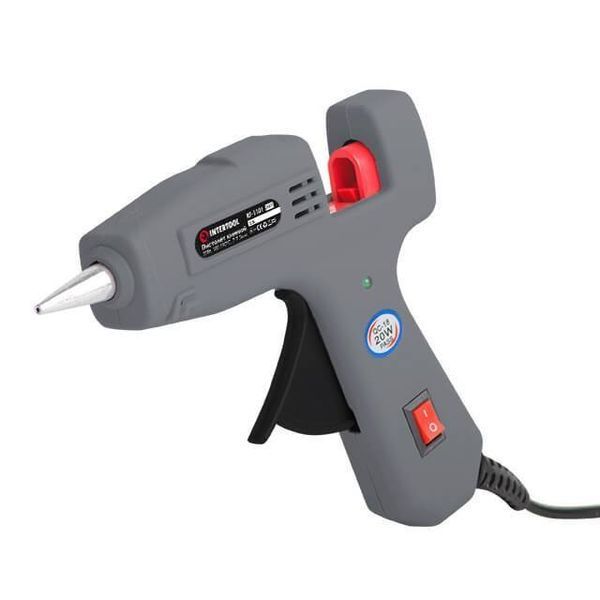 Пистолет клеевой 20(65)Вт, 230В, 180-195&deg;C под стержни 7-7.5 мм, 5-13 г/мин. INTERTOOL RT-1101 RT-1101 фото