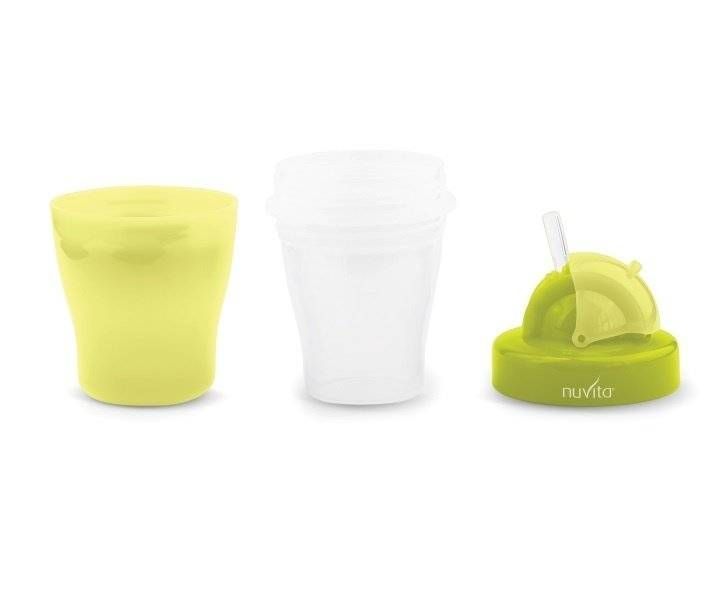 Дитячий поїльник Nuvita 18м + 200мл. з трубочкою Салатовий (NV1436Lime) NV1436Lime фото