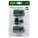 Набор коннекторов 1/2"+адаптер в/с 1/2"&times;3/4" для шланга 1/2" (ABS) GRAD (5016155) SG-5016155 фото 2