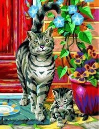 Набір для творчості Sequin Art PAINTING BY NUMBERS JUNIOR-PAIRS Cats (SA0213) SA0213 фото
