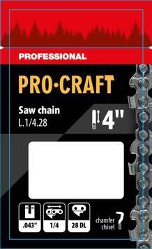 Ланцюг для ланцюгової пилки Procraft L.1/4.28 Universal 1/4" шаг 28 зв. PC-L14280 фото