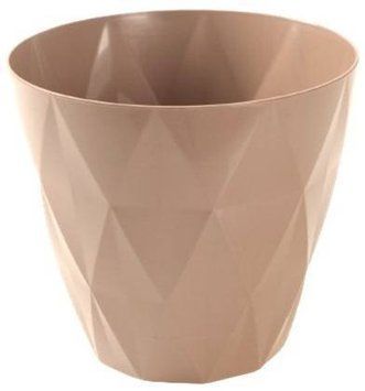 Цветочный горшок VIOLET HOUSE 0201 PRIZMA CAPPUCCINO с внут. сливом воды 7 л. (0201 PRIZMA CAPPUCCINO д/цветов с внутренним сливом вод) 0201 PRIZMA CAPPUCCINO д/квітів фото