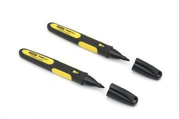 Stanley Маркер FatMax с заостренным наконечником черный, 2 шт 0-47-312 фото