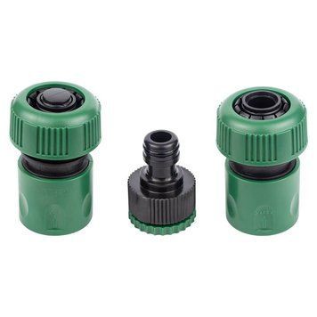 Набор коннекторов 1/2" + адаптер в/с 1/2"&times;3/4" для шланга 3/4" (ABS) GRAD (5016165) SG-5016165 фото