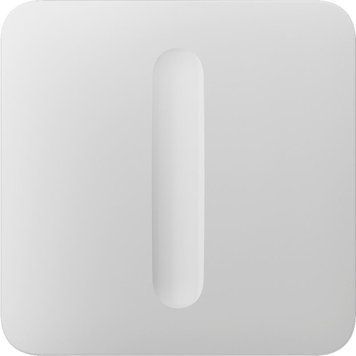 Кнопка для одноклавішного вимикача димера Ajax SoloButton Dimmer 1-gang 2-way for LightSwitch, Jeweler, бездротовий, білий 51264 фото