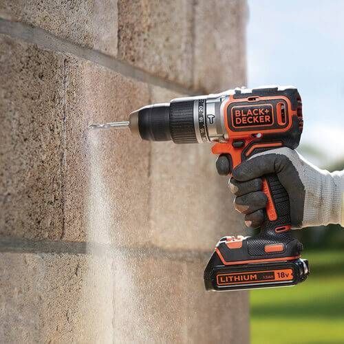 Дриль-шурупокрут акумуляторний безщітковий ударний BLACK+DECKER BL188KB BL188KB фото