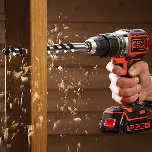 Дриль-шурупокрут акумуляторний безщітковий ударний BLACK+DECKER BL188KB BL188KB фото