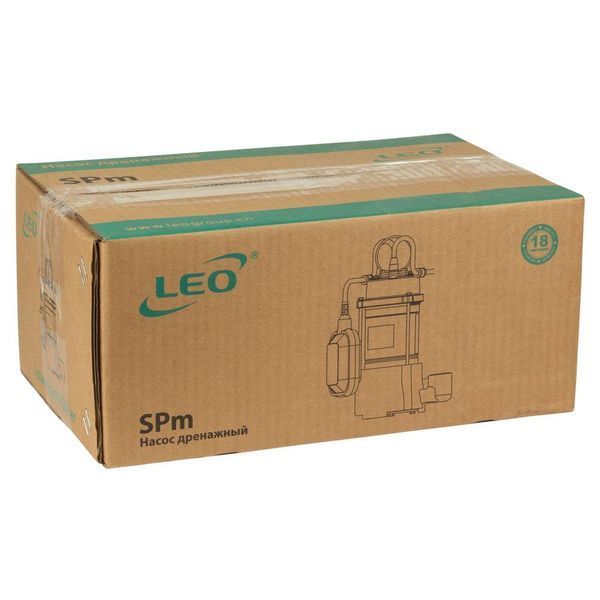 Насос дренажный садовый 0.37кВт Hmax 42м Qmax 35л/мин LEO SPm37A (773251) SG-773251 фото