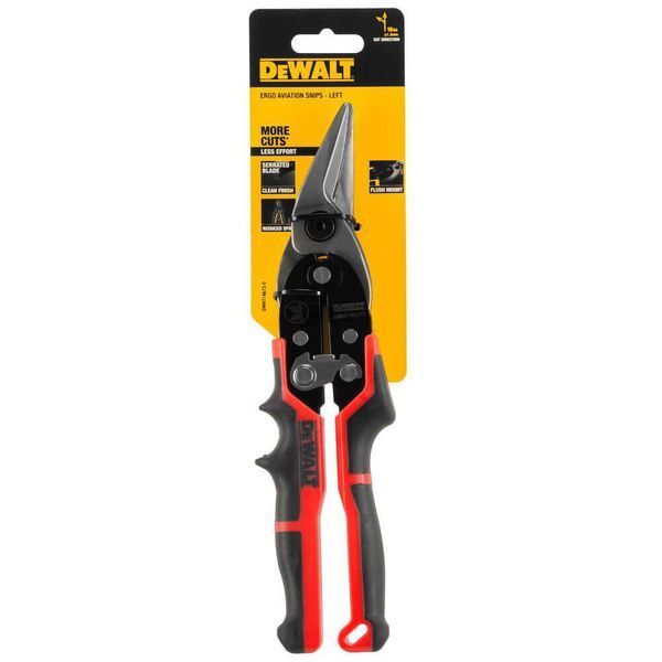 Ножницы по металлу ERGO Aviation длиной 250 мм, левые DeWALT DWHT14673-0 DWHT14673-0 фото