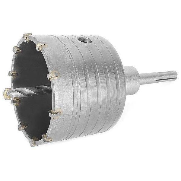 Комплект: Свердло корончастот для бетону 80 мм + Перехідник SDS Plus 100 мм INTERTOOL SD-7080 SD-7080 фото