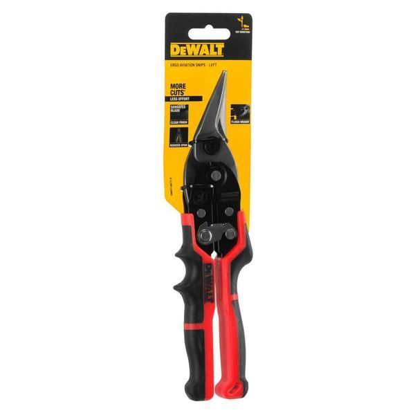 Ножницы по металлу ERGO Aviation длиной 250 мм, левые DeWALT DWHT14673-0 DWHT14673-0 фото