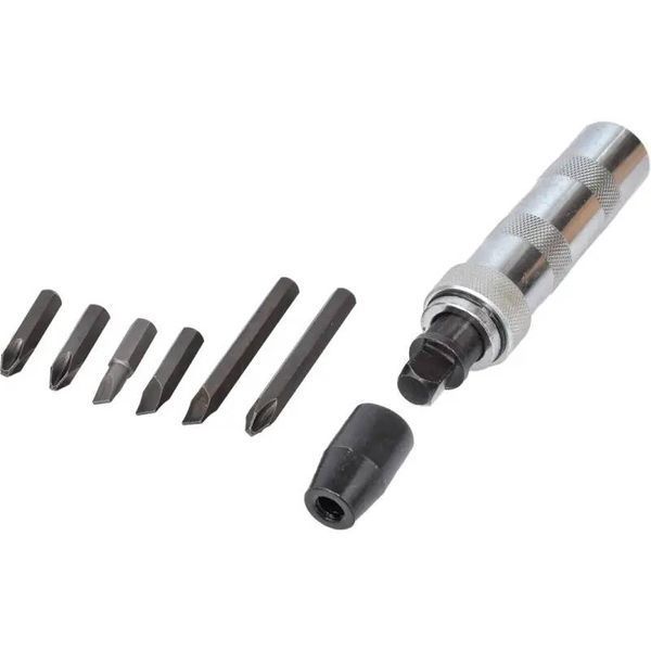 Викрутка ударна з комплектом насадок 6 од. INTERTOOL HT-0430 HT-0430 фото