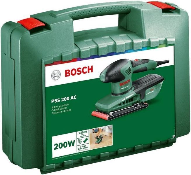 Шліфмашина вібраційна Bosch PSS 200 AC 200Вт (0.603.340.100) 0.603.340.100 фото