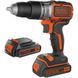 Дриль-шурупокрут акумуляторний безщітковий ударний BLACK+DECKER BL188KB BL188KB фото 2