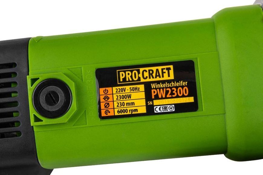 Кутошліфувальна машина Procraft PW2300 230 мм PC-002300  фото