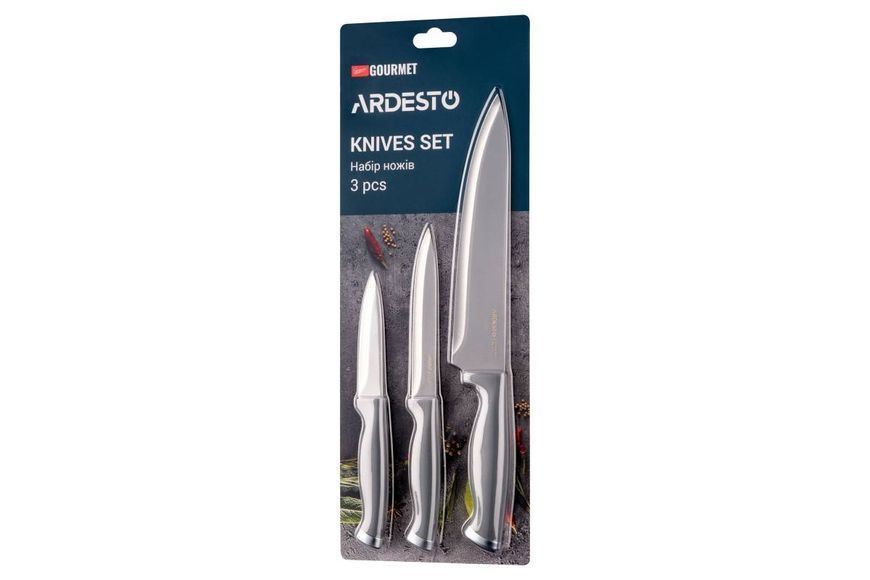 Набор ножей Ardesto Gemini Gourmet 3 пр. (AR2103GR) AR2103GR фото