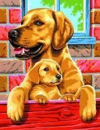 Набір для творчості Sequin Art PAINTING BY NUMBERS JUNIOR-PAIRS Dogs (SA0214) SA0214 фото