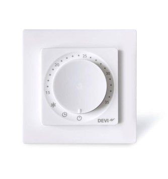 Терморегулятор Devi DEVIreg Room +5...35&deg; механический программируемый Bluetooth встроенный 16A 230В белый 140F1161 фото