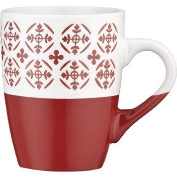 Чашка Ardesto Ornament, 320мл, червоно-білий (AR3045R) AR3045R фото