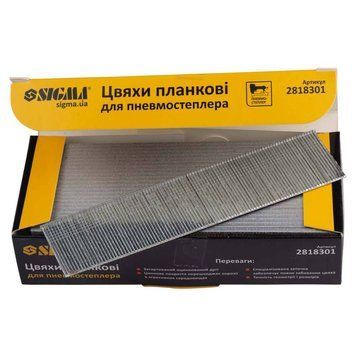 Цвяхи планкові 30&times;1.25&times;1мм для пневмостеплера (5000шт) SIGMA (2818301) SG-2818301 фото