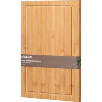 Доска кухонная с желобом Ardesto Midori, 33х22х1.5см, бамбук (AR1433BA) AR1433BA фото