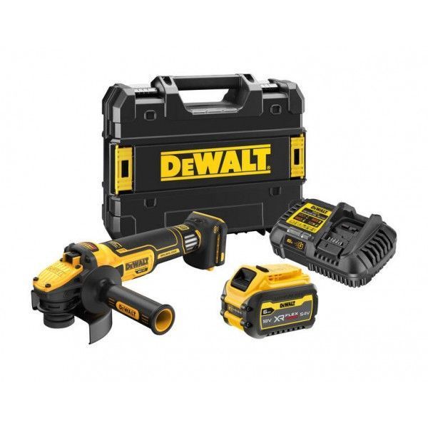 Шлифмашина угловая - болгарка бесщеточная аккумуляторная DeWALT DCG409VST1 DCG409VST1 фото