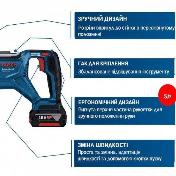 Пила сабельная аккумуляторная Bosch GSA 185-LI, 18 В, без АКБ и ЗУ (0.601.6C0.020) 0.601.6C0.020 фото