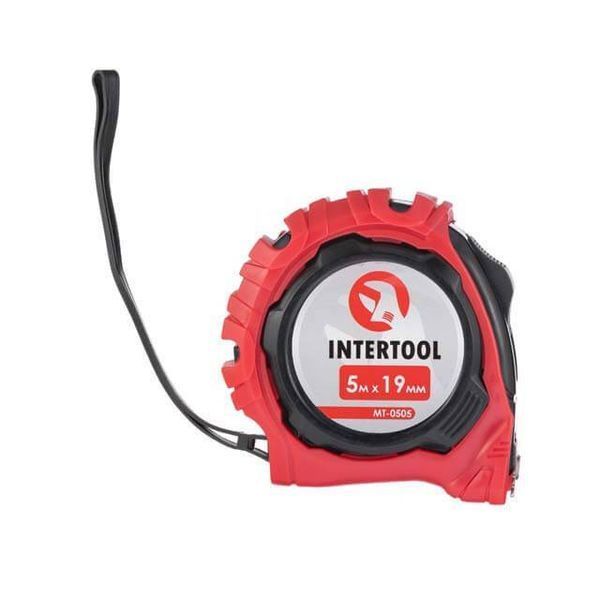 Рулетка с фиксатором 5 м*19 мм "Магнит" INTERTOOL MT-0505 MT-0505 фото