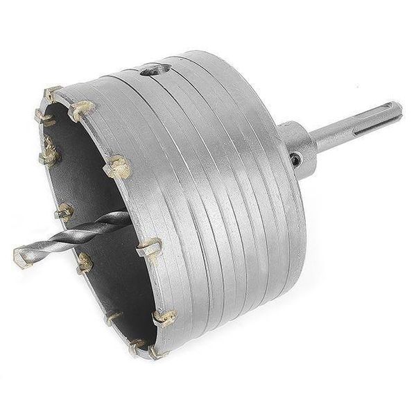 Комплект: Свердло корончастот для бетону 105 мм + Перехідник SDS Plus 100 мм INTERTOOL SD-7105 SD-7105 фото