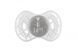 Пустушка ортодонтична Nuvita NV7084 Air55 Cool 6m +" BE HAPPY" перлинно-сіра (NV7084PG) NV7084PG фото 1