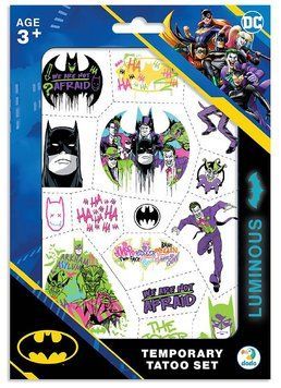 Набір дитячих тимчасових татуювань Batman. Герої Готем Сіті 200548 фото